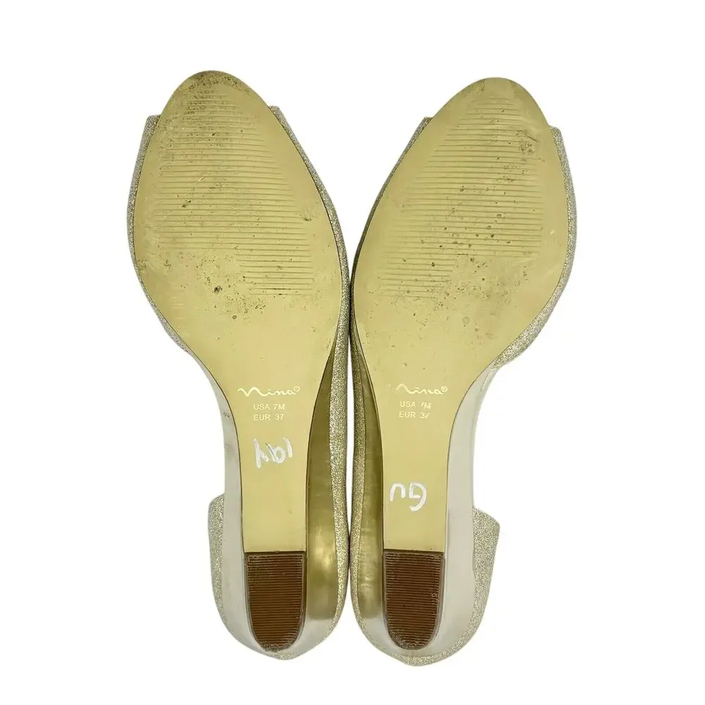 Nina gold glitter